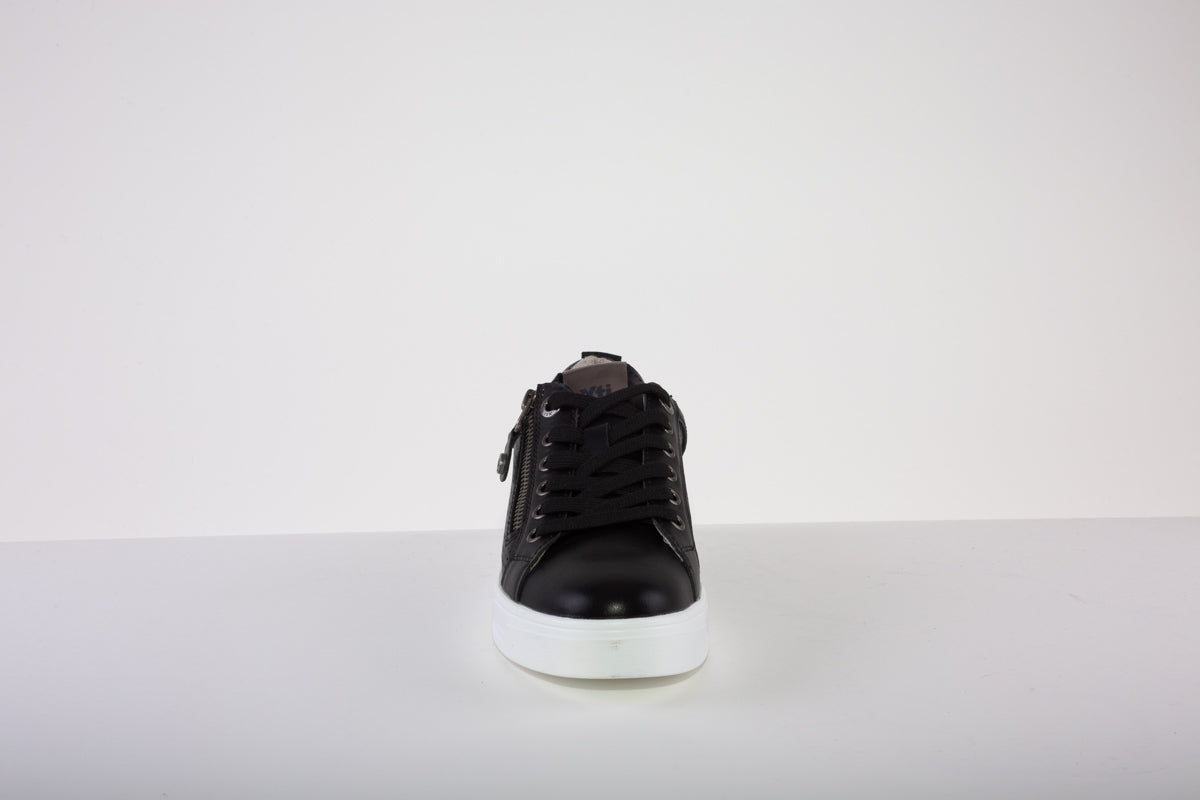 XTI 140040 FLAT LACED SHOE - BLACK
