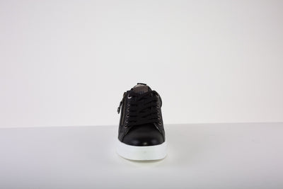 XTI 140040 FLAT LACED SHOE - BLACK