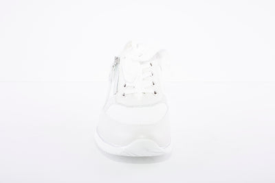 WALDLAUFER - HIMONA LACED SHOE - WHITE/SILVER