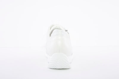 WALDLAUFER - HIMONA LACED SHOE - WHITE/SILVER