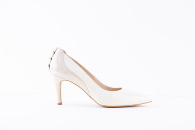 EMIS - 7481/821 DRESSY COURT SHOE - CREAM MULTI
