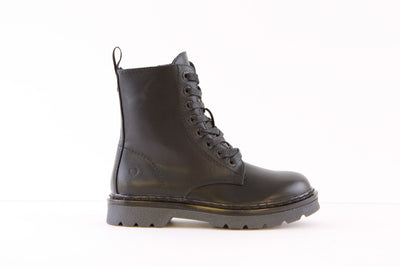 HEAVENLY FEET - JUSTINA LACE UP BOOT - BLACK