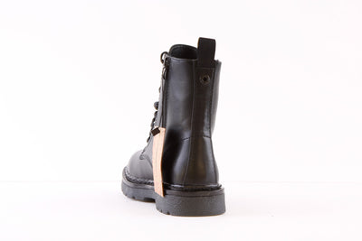 HEAVENLY FEET - JUSTINA LACE UP BOOT - BLACK