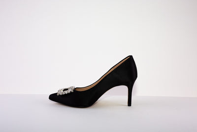 MARIAN 2514 HIGH HEEL DRESSY COURT SHOE - BLACK SATIN