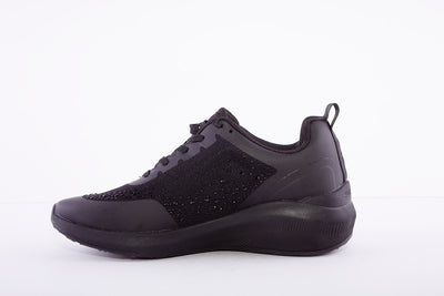 TAMARIS - 23730 LACE UP FASHION TRAINER - BLACK