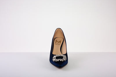 MARIAN 2514HIGH HEEL DRESSY COURT SHOE - NAVY SATIN