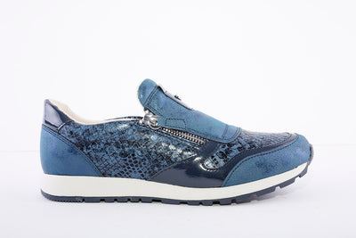 SUSST - DIZZY TWIN-ZIP FASHION SHOE - NAVY