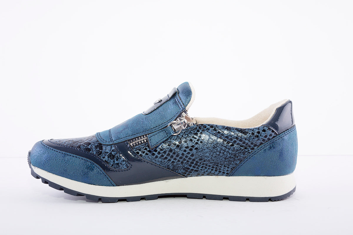 SUSST - DIZZY TWIN-ZIP FASHION SHOE - NAVY