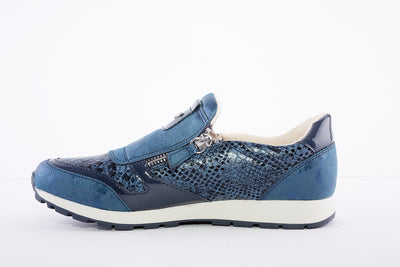 SUSST - DIZZY TWIN-ZIP FASHION SHOE - NAVY