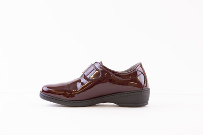 NOTTON - 1061 VELCRO COMFORT SHOE - BURGANDY