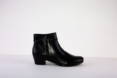 REGARDE LE CIEL STEFANY-03  ANKLE BOOT* - BLACK LEATHER