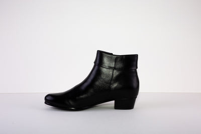 REGARDE LE CIEL STEFANY-03  ANKLE BOOT* - BLACK LEATHER