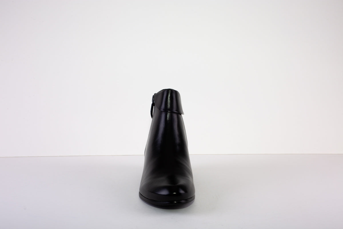 REGARDE LE CIEL STEFANY-03  ANKLE BOOT* - BLACK LEATHER