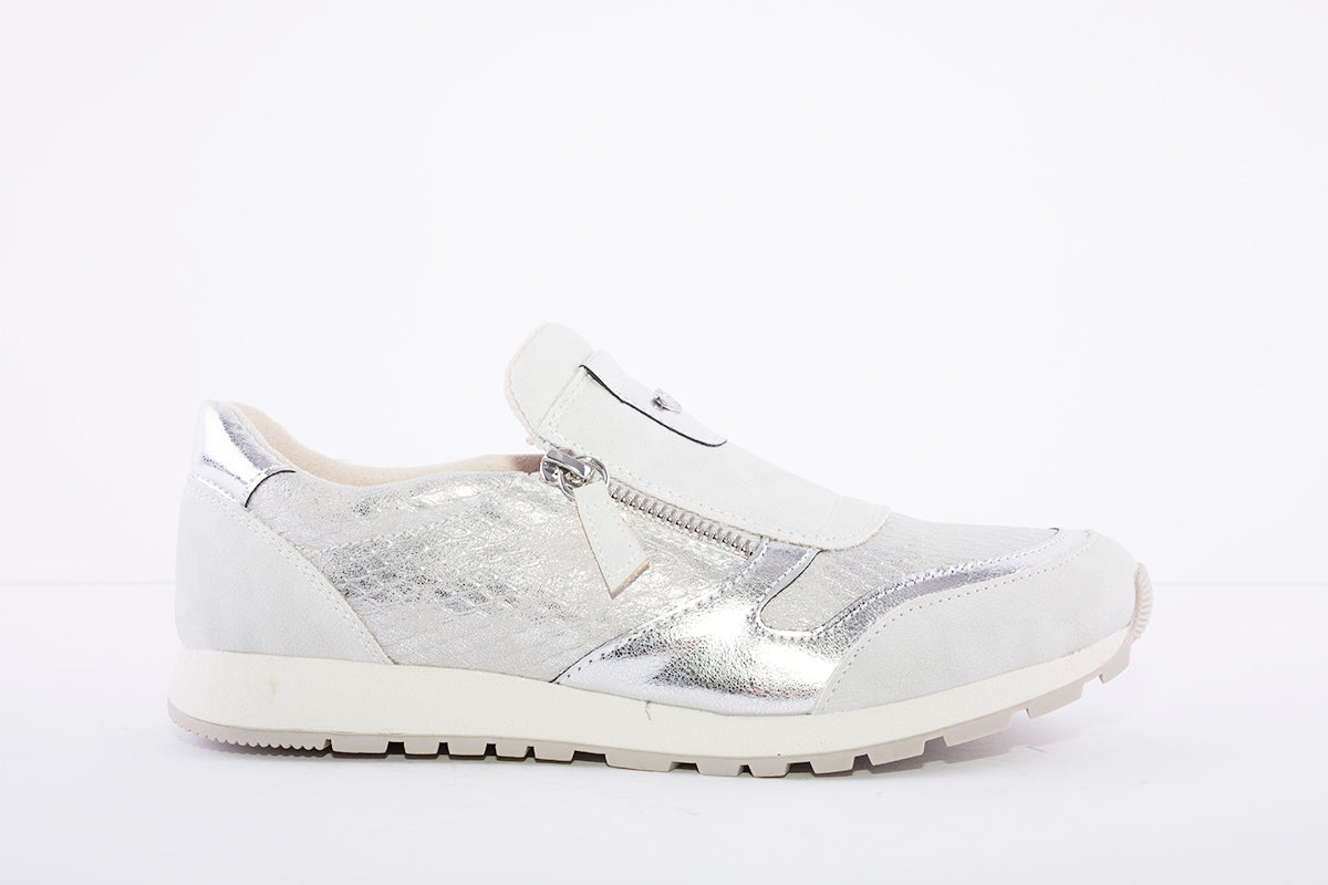 SUSST - DIZZY TWIN-ZIP FASHION SHOE - SILVER