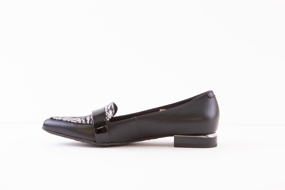 BIOECO 5971  FLAT LOAFER - BLACK MULTI