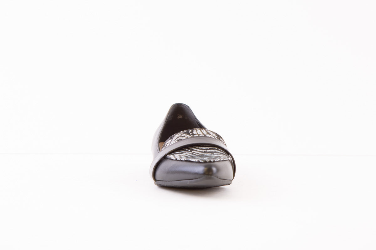 BIOECO 5971  FLAT LOAFER - BLACK MULTI