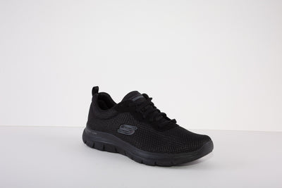 SKECHERS 149303  FLEX APPEAL 4.0 BRILLIANT VIEW LACED TRAINER - BLACK