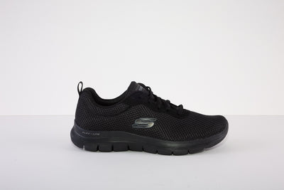 SKECHERS 149303  FLEX APPEAL 4.0 BRILLIANT VIEW LACED TRAINER - BLACK