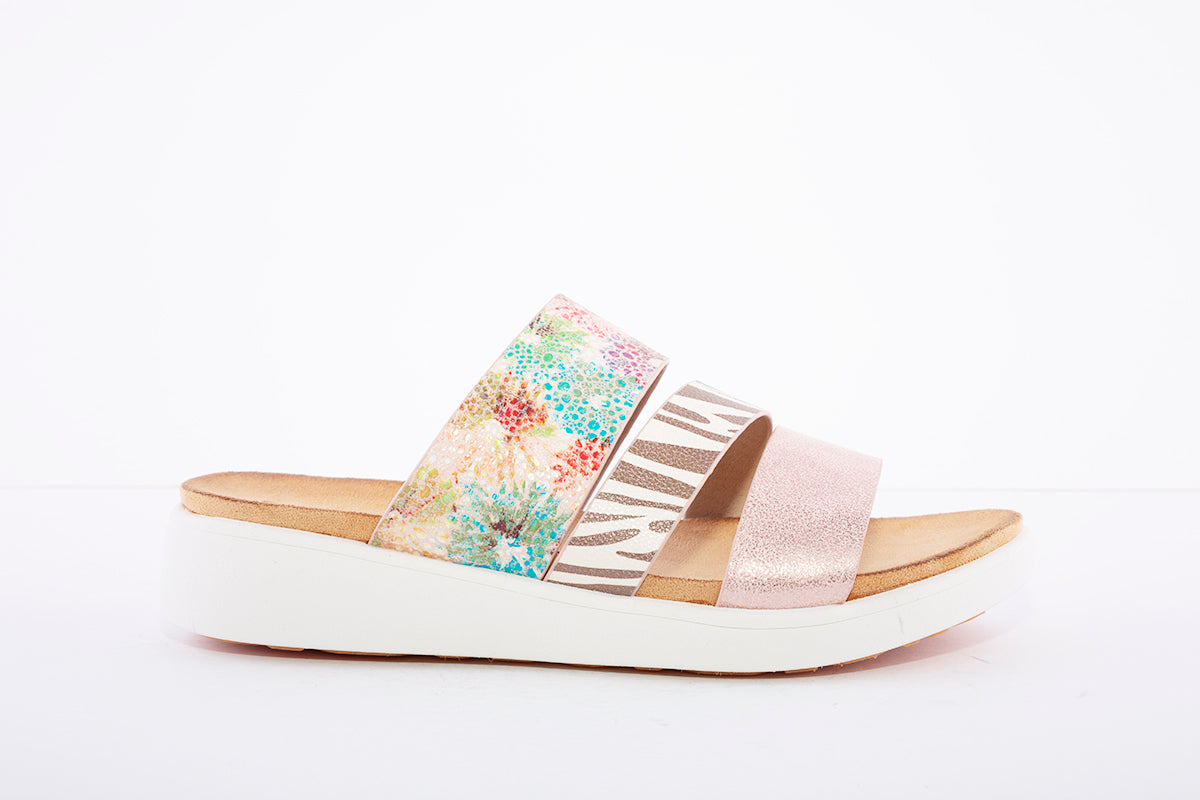 HEAVENLY FEET - Mona Pink Slider Sandal