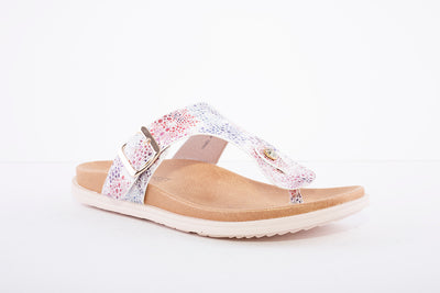 HEAVENLY FEET - Isabel White Multi Sandal