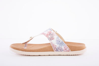 HEAVENLY FEET - Isabel White Multi Sandal