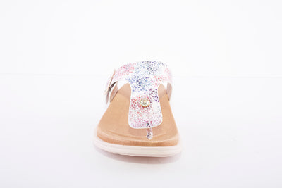 HEAVENLY FEET - Isabel White Multi Sandal