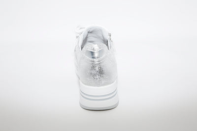 NeroGiardini - Platform Leather Sneakers - Silver