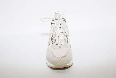 NeroGiardini - Wedge Leather/Suede Sneakers - Beige Combi