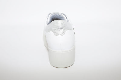 IMAC - LACED PLATFORM TRAINER - WHITE LEATHER