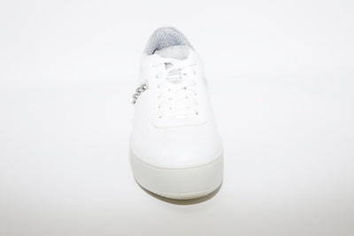 IMAC - LACED PLATFORM TRAINER - WHITE LEATHER
