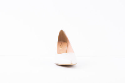BIOECO - 6178 HEELED COURT SHOE - BEIGE LEATHER