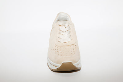 IMAC - LACED FLATFORM TRAINER - BEIGE