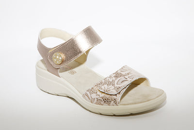 IMAC - LOW WEDGE COMFORT SANDAL - GOLD
