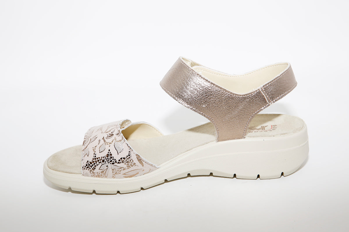 IMAC - LOW WEDGE COMFORT SANDAL - GOLD