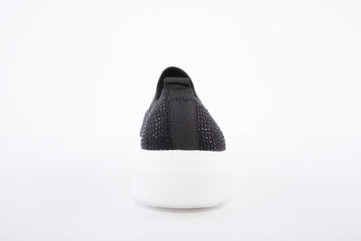 HEAVENLY FEET - Diamond Black Slip On Shoe