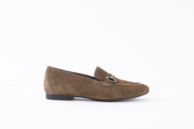 PAUL GREEN - 2596-122 FLAT LOAFER - KHAKI