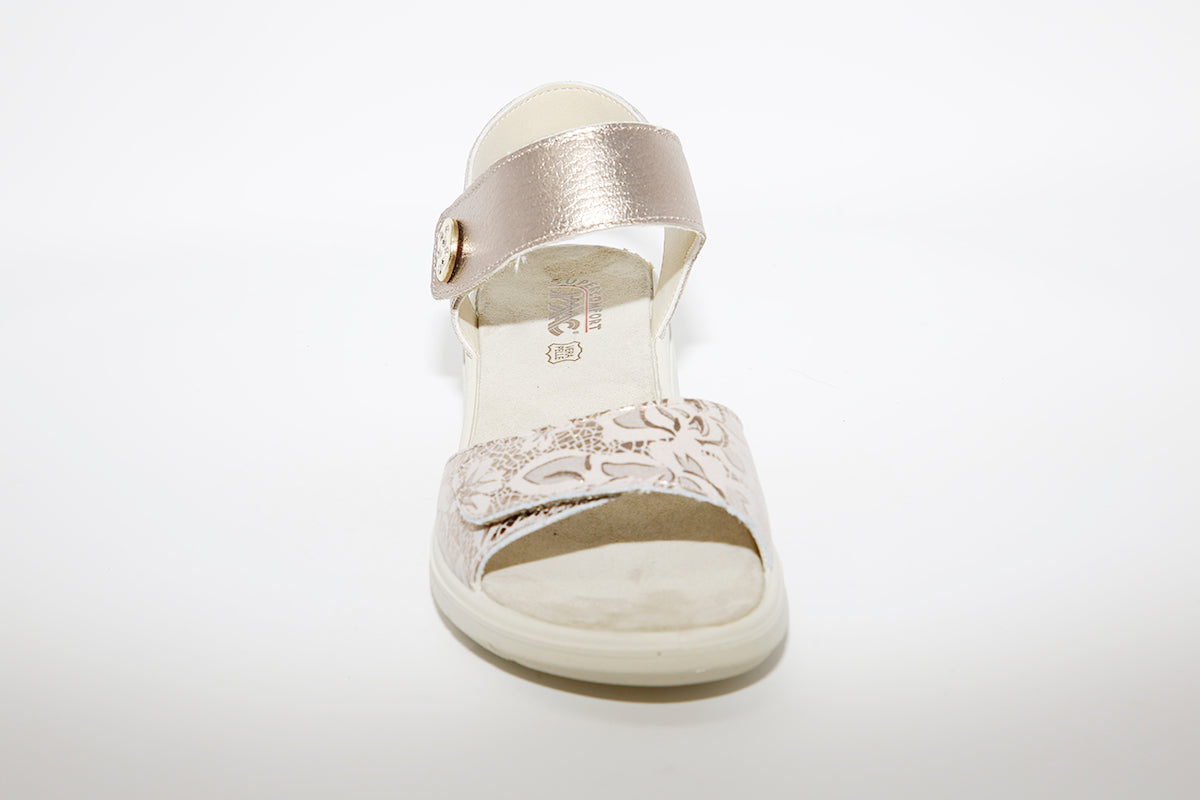 IMAC - LOW WEDGE COMFORT SANDAL - GOLD
