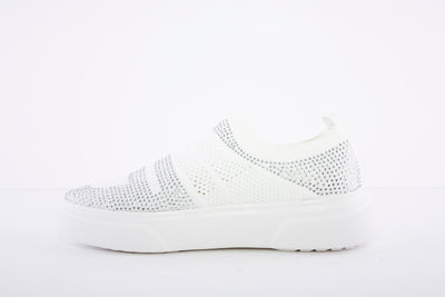 HEAVENLY FEET - Diamond White Slip On Shoe