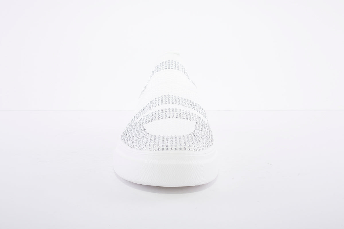 HEAVENLY FEET - Diamond White Slip On Shoe
