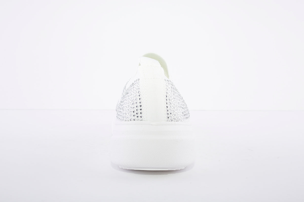 HEAVENLY FEET - Diamond White Slip On Shoe