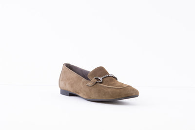 PAUL GREEN - 2596-122 FLAT LOAFER - KHAKI