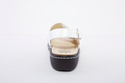 BELVIDA - WEDGE VELCRO COMFORT SANDAL - WHITE