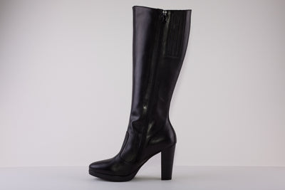 NeroGiardini - I205740D 100 HIGH HEEL LONG BOOT - BLACK LEATHER
