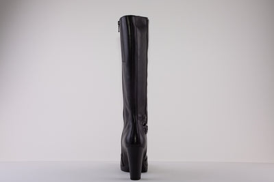 NeroGiardini - I205740D 100 HIGH HEEL LONG BOOT - BLACK LEATHER