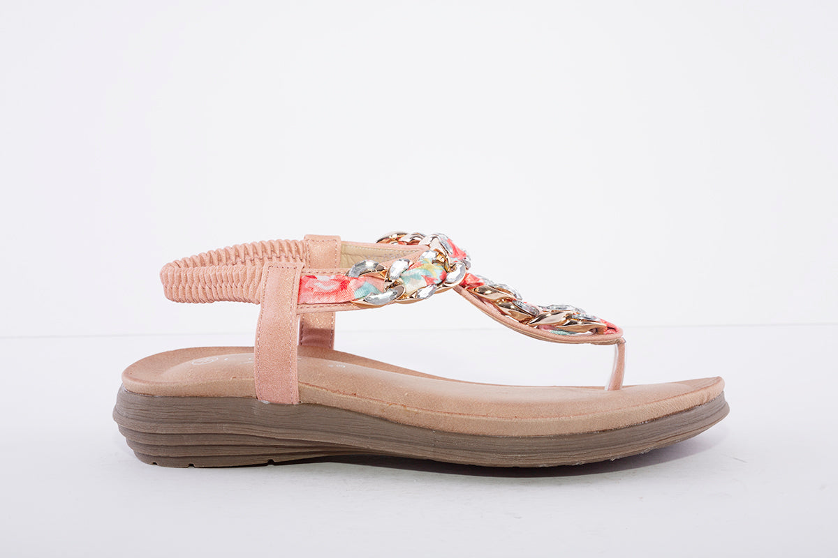 LUNAR - JLH272 Majorca III Toe Post Sandal Pink