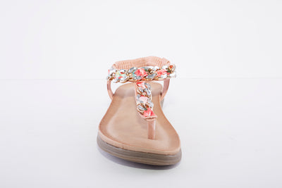 LUNAR - JLH272 Majorca III Toe Post Sandal Pink