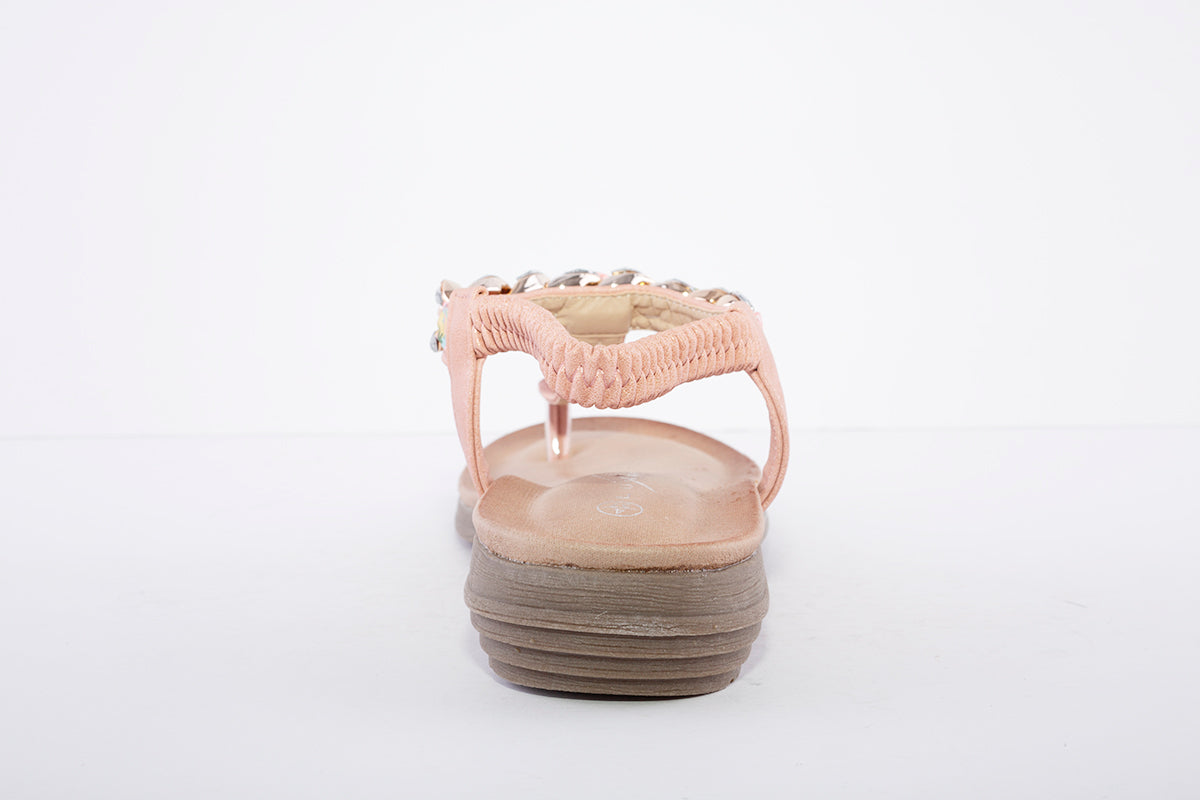 LUNAR - JLH272 Majorca III Toe Post Sandal Pink