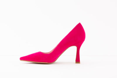 LODI - MOTI- HIGH HEEL COURT SHOE - PINK SUEDE