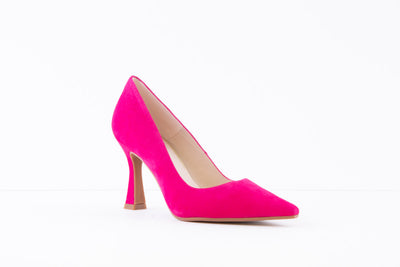 LODI - MOTI- HIGH HEEL COURT SHOE - PINK SUEDE