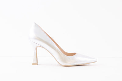 LODI - MOTI HIGH HEEL COURT SHOE - SILVER